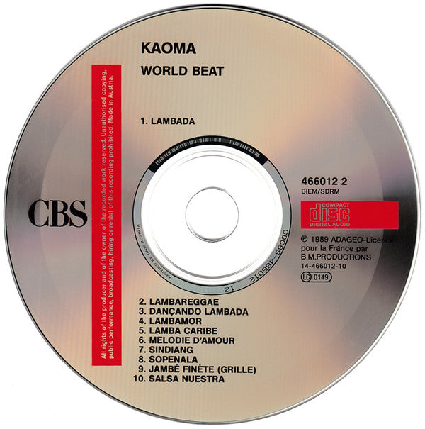 Kaoma : Worldbeat (CD, Album)