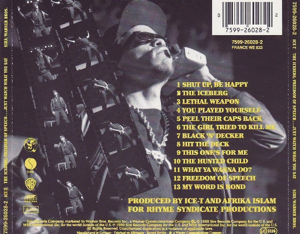 Ice-T : The Iceberg (Freedom Of Speech... Just Watch What You Say) (CD, Album)