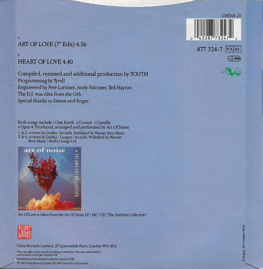 The Art Of Noise : Art Of Love (7", Single, Glo)