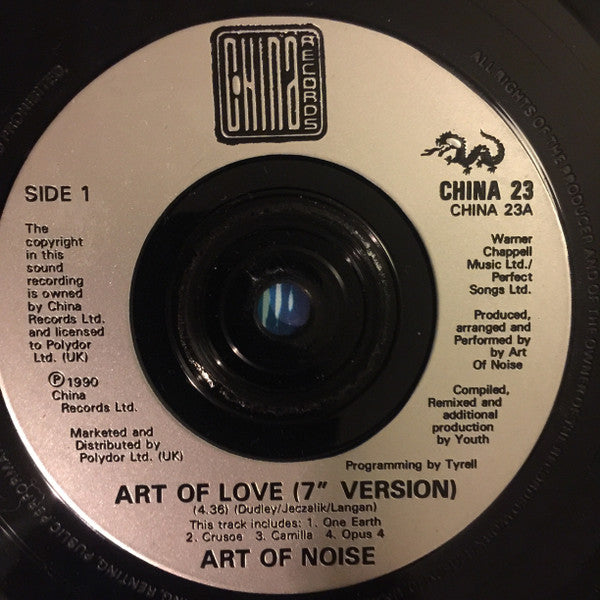 The Art Of Noise : Art Of Love (7", Single, Glo)
