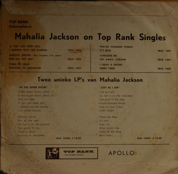 Mahalia Jackson : If You Just Keep Still (7")