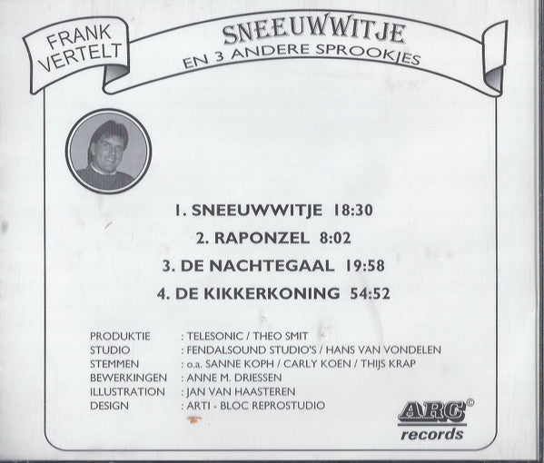 Frank Vertelt : Sneeuwwitje En Drie Andere Sprookjes (CD, MiniAlbum)