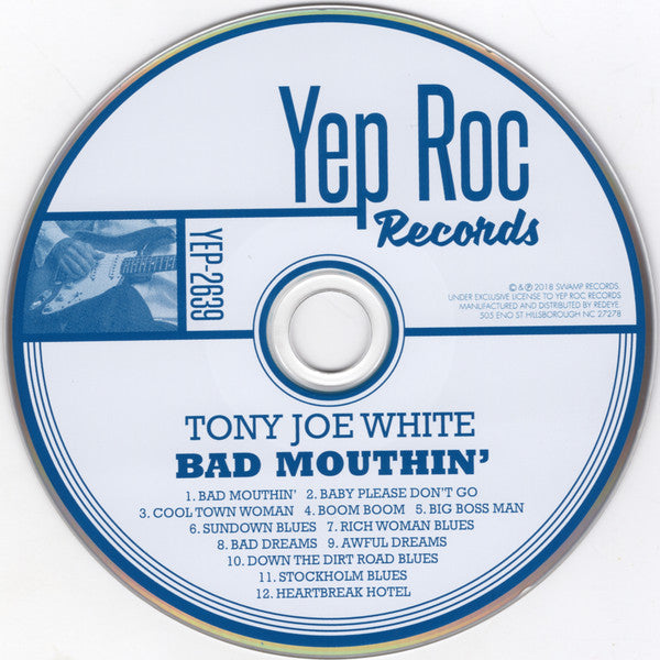 Tony Joe White : Bad Mouthin' (CD, Album, Dig)
