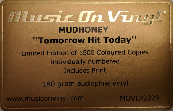 Mudhoney : Tomorrow Hit Today (LP, Album, Ltd, Num, RE, Sol)