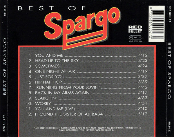 Spargo : Best Of Spargo (CD, Comp, RP)