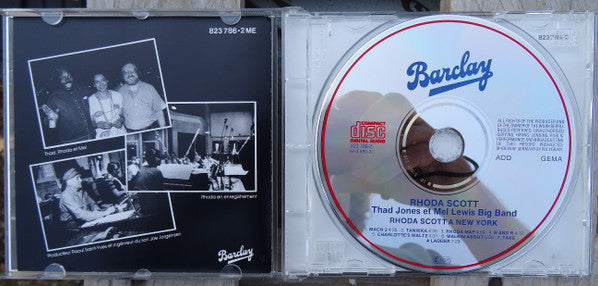 Rhoda Scott + Thad Jones / Mel Lewis Orchestra : Rhoda Scott A New-York (CD, Album, RE)