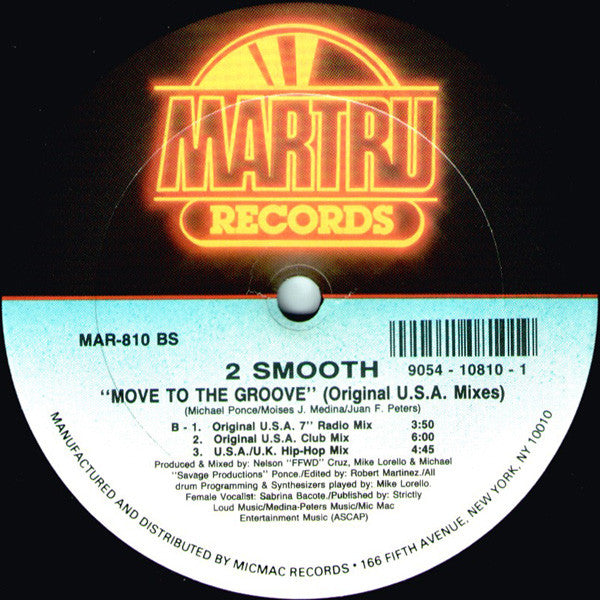 2 Smooth (2) : Move To The Groove (12")