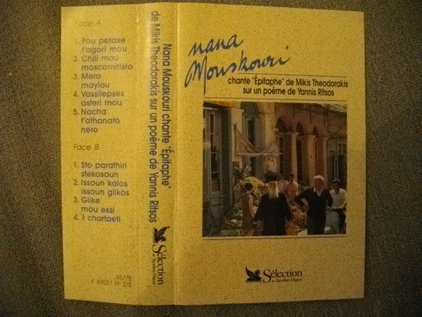Nana Mouskouri : Chante "Épitaphe" de Mikis Theodorakis Sur Un Poème de Yannis Ritsos (Cass, Comp)