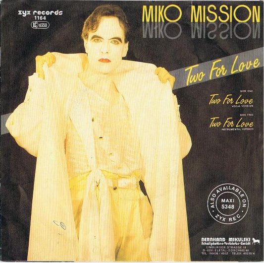 Miko Mission : Two For Love (7", Single)