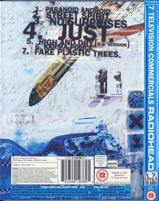 Radiohead : 7 Television Commercials (DVD-V, RE, PAL, SECAM)