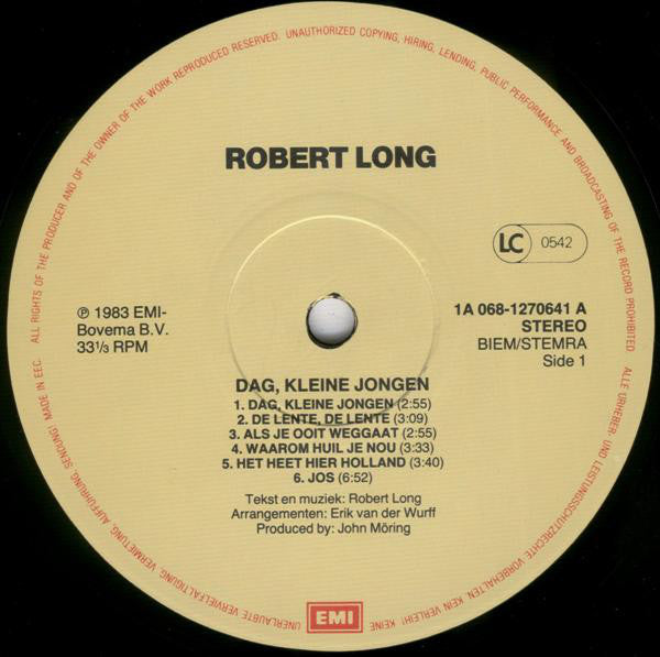 Robert Long : Dag Kleine Jongen (LP, Album)