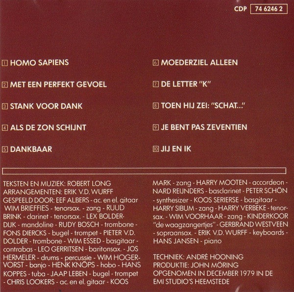 Robert Long : Homo Sapiens (CD, Album, RE)
