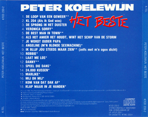 Peter Koelewijn : Het Beste (CD, Comp, RE)