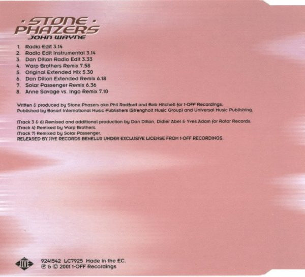 Stone Phazers : John Wayne (CD, Maxi)