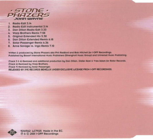 Stone Phazers : John Wayne (CD, Maxi)