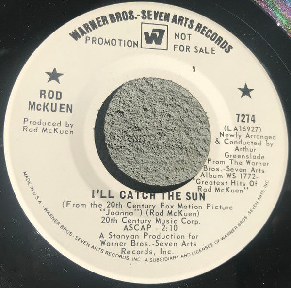 Rod McKuen : I'll Catch The Sun (7", Promo)