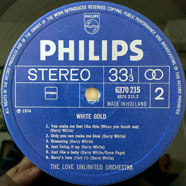 Love Unlimited Orchestra : White Gold (LP, Album)