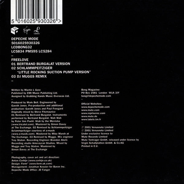 Depeche Mode : Freelove (CD, Single, Ltd, car)