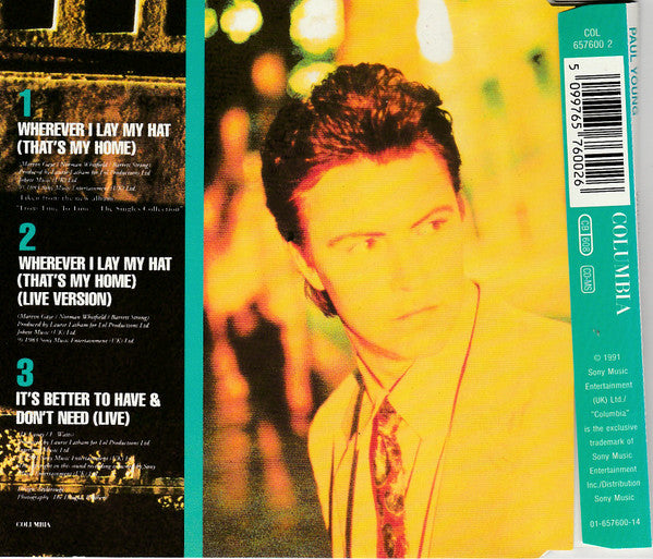 Paul Young : Wherever I Lay My Hat (CD, Maxi)