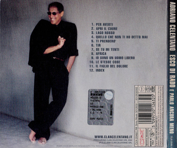 Adriano Celentano : Esco Di Rado (E Parlo Ancora Meno) (CD, Album, Dig)