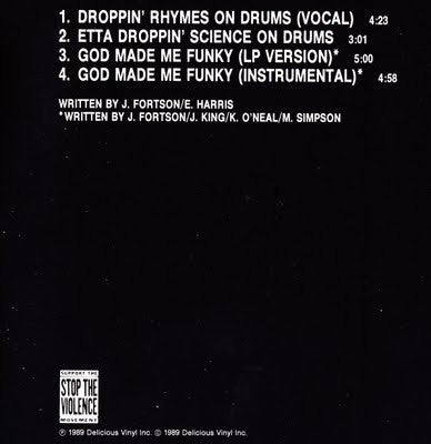 Def Jef : Droppin' Rhymes On Drums (CD, Single)