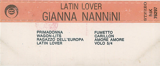 Gianna Nannini : Latin Lover (Cass, Album)