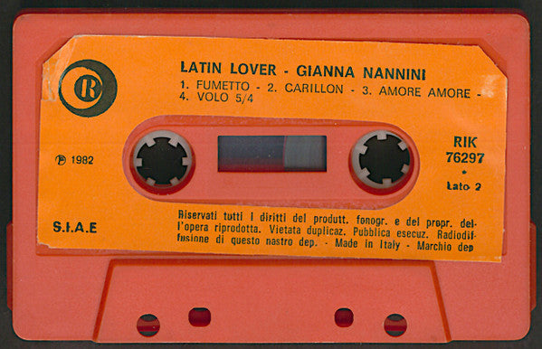Gianna Nannini : Latin Lover (Cass, Album)