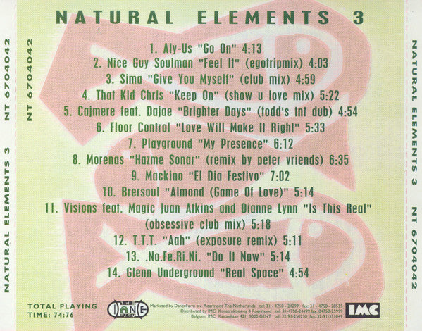 Various : Natural Elements 3 (CD, Mixed)