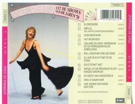 Jasperina De Jong : Uit De Shows Van De Jaren '70 - Deel 1 (CD, Comp)