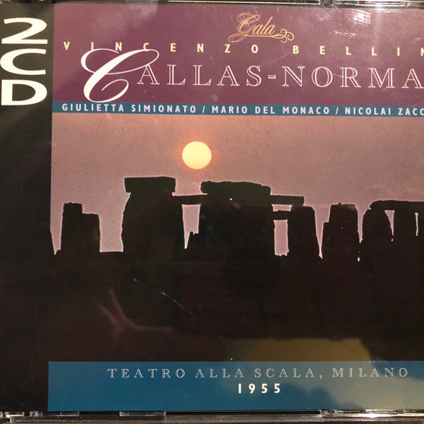 Vincenzo Bellini, Callas*, Giulietta Simionato, Mario del Monaco, Nicola Zaccaria : Norma (2xCD, Album, Mono, RE, RM)