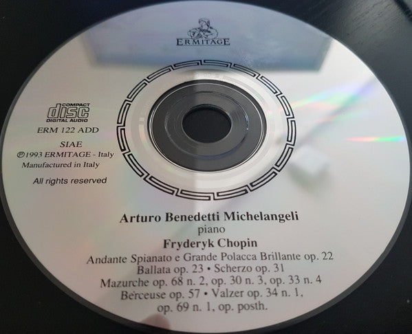 Arturo Benedetti Michelangeli, Frédéric Chopin : Chopin Recital (CD)