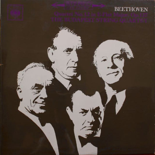Ludwig van Beethoven ; Budapest String Quartet : Quartet No. 12 In E-Flat Major, Op. 127 (LP, Album)