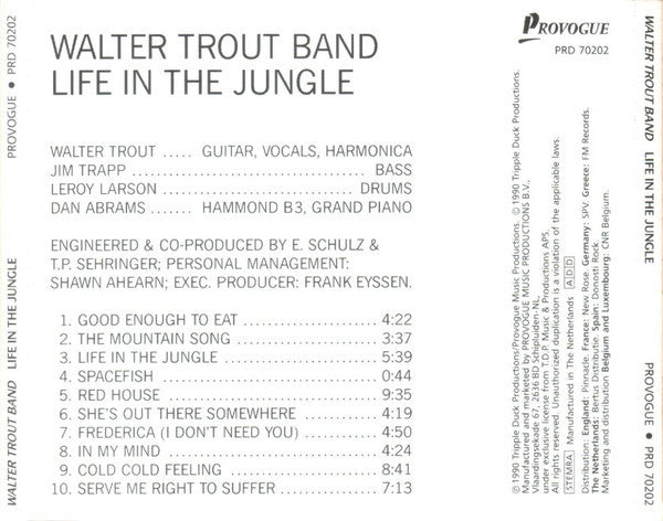 Walter Trout Band : Life In The Jungle (CD, Album)