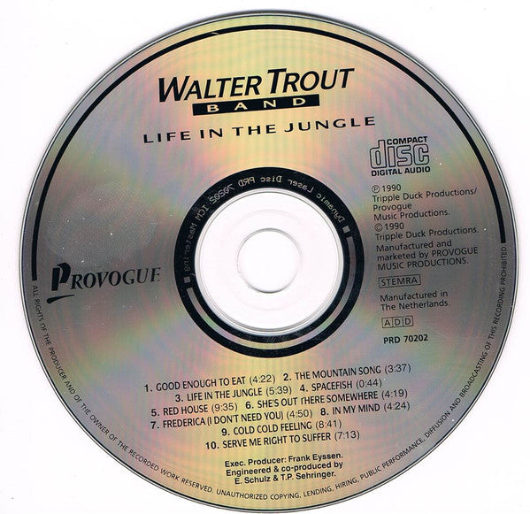 Walter Trout Band : Life In The Jungle (CD, Album)