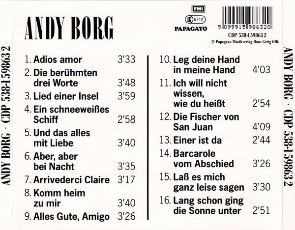 Andy Borg : Gold Collection - Die Wertvolle Auswahl Auf CD (CD, Comp)