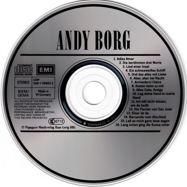 Andy Borg : Gold Collection - Die Wertvolle Auswahl Auf CD (CD, Comp)
