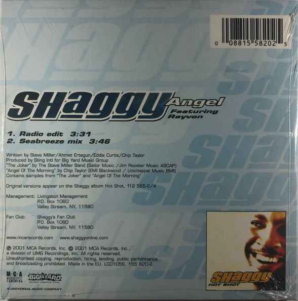 Shaggy Featuring Rayvon : Angel (CD, Single)