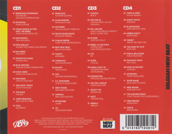 Various : Belgian New Beat (The Compilation Volume 2) (4xCD, Comp)