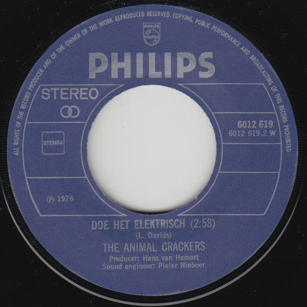 Animal Crackers (3) : Doe Het Elektrisch - Ma (He's Making Eyes At Me)- I'm Just Wild About Animal Crackers (7", Single)