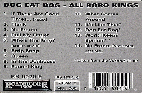 Dog Eat Dog : All Boro Kings Special (CD, Album)