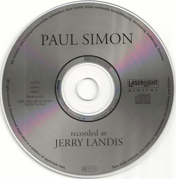 Paul Simon : Recorded As Jerry Landis (CD, Comp)
