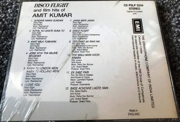 Raam Laxman : Disco Flight & Film Hits Of Amit Kumar (CD)