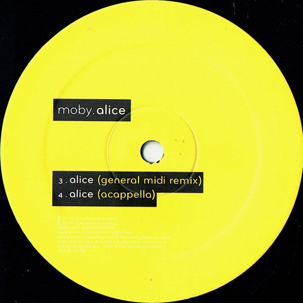 Moby : Alice (12")