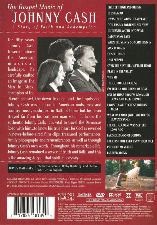 Johnny Cash : The Gospel Music Of Johnny Cash (DVD-V, PAL)