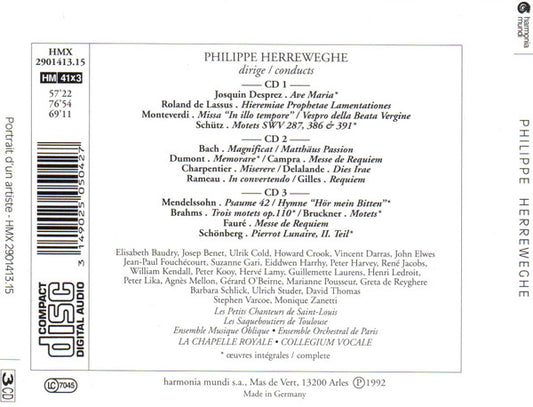 Philippe Herreweghe : Portrait D'un Artiste (3xCD, Comp)