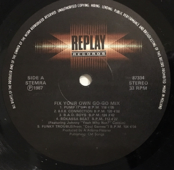 Adams & Fleisner : And Now Fix Your Own Go-Go Mix, The Complete Go-Go Mix Package (LP)