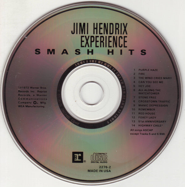 The Jimi Hendrix Experience : Smash Hits (CD+G, Comp, RE, RM)