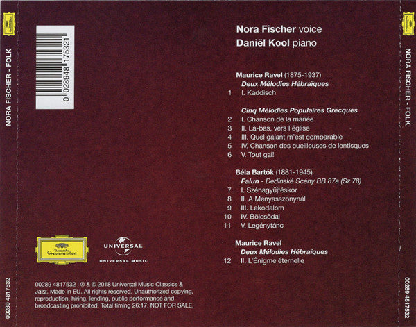 Nora Fischer : Folk (CD, Album, Promo)