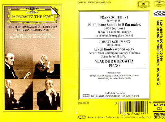 Vladimir Horowitz, Franz Schubert, Robert Schumann : Horowitz The Poet (DCC)
