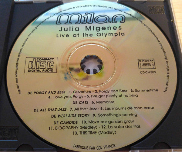 Julia Migenes : Live At The Olympia (CD, Album)